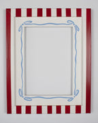 Poppy Frame with Blue Ribbon Mount