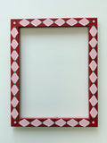 Red and Pink Diamond Frame