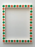 Green and Orange Diamond Frame