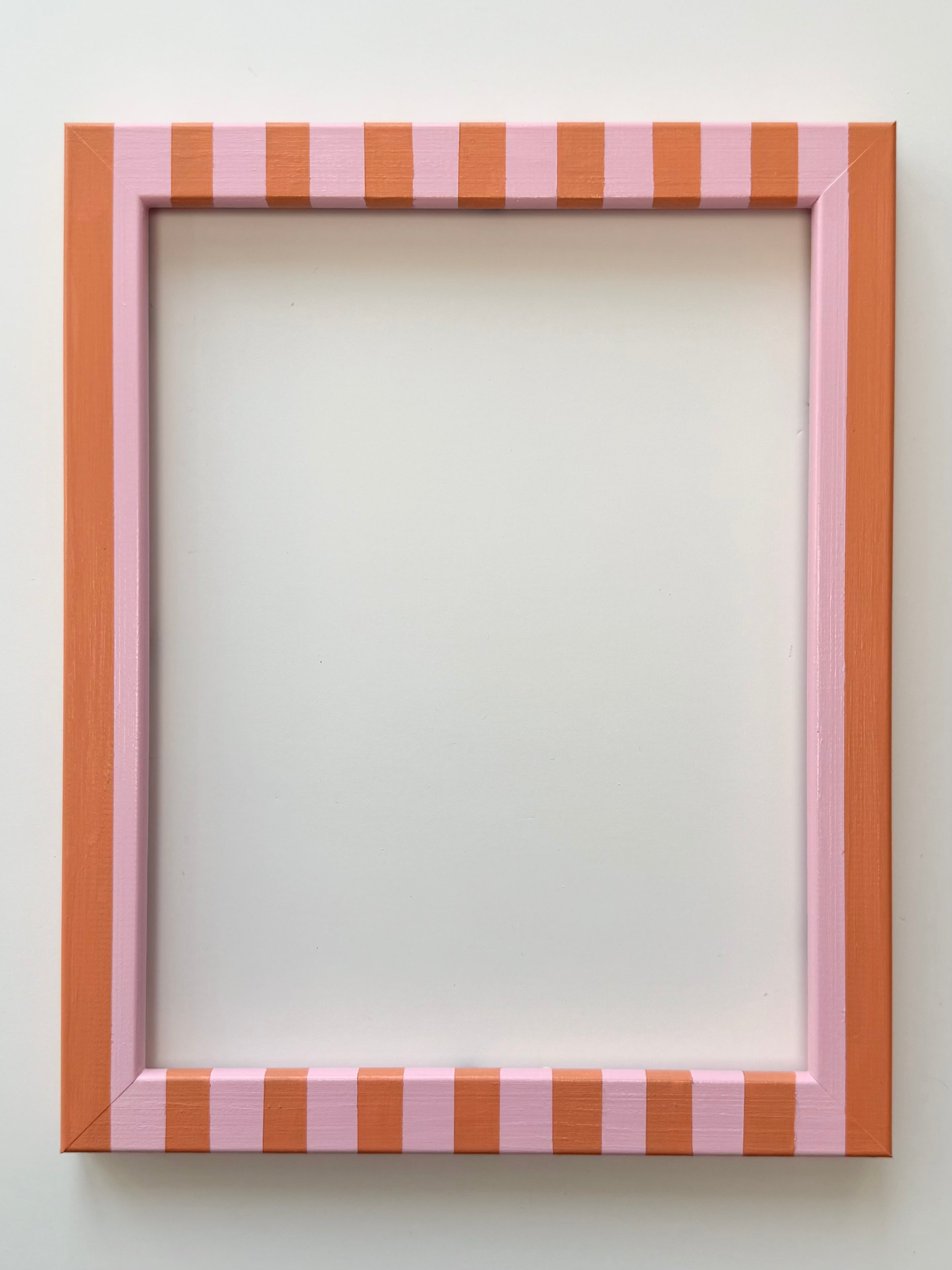 Pink and Orange Stripe Frame