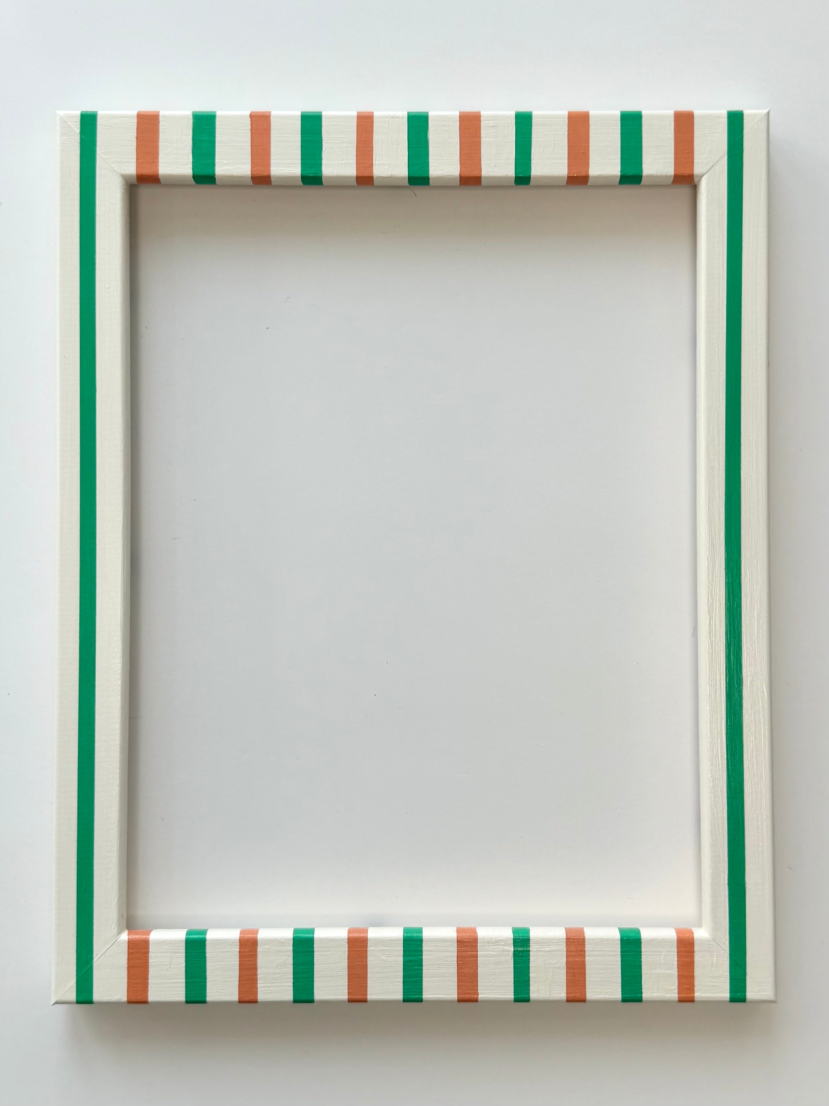 Green and Orange Stripe Frame