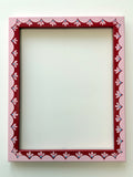 Pink and Red Scallop Decorative Frame