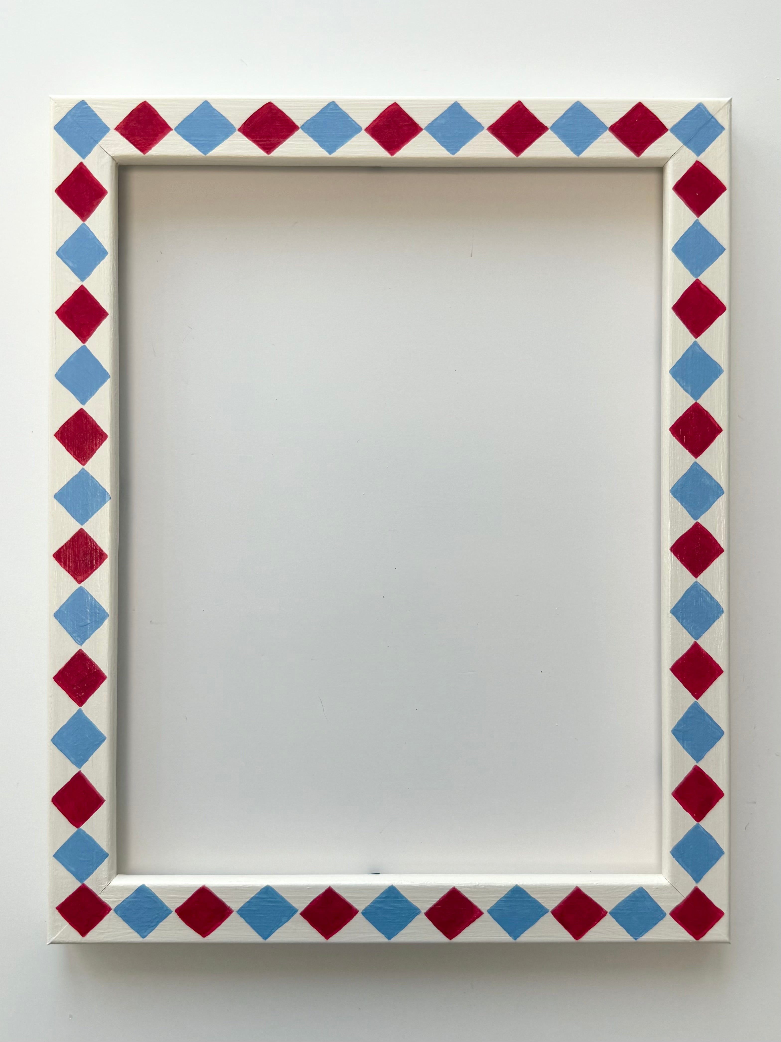 Red and Blue Diamond Frame