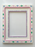 Multi Decorative Frame with Pink and Blue Dot Mount