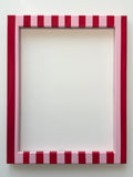 Red and Pink Stripe Frame