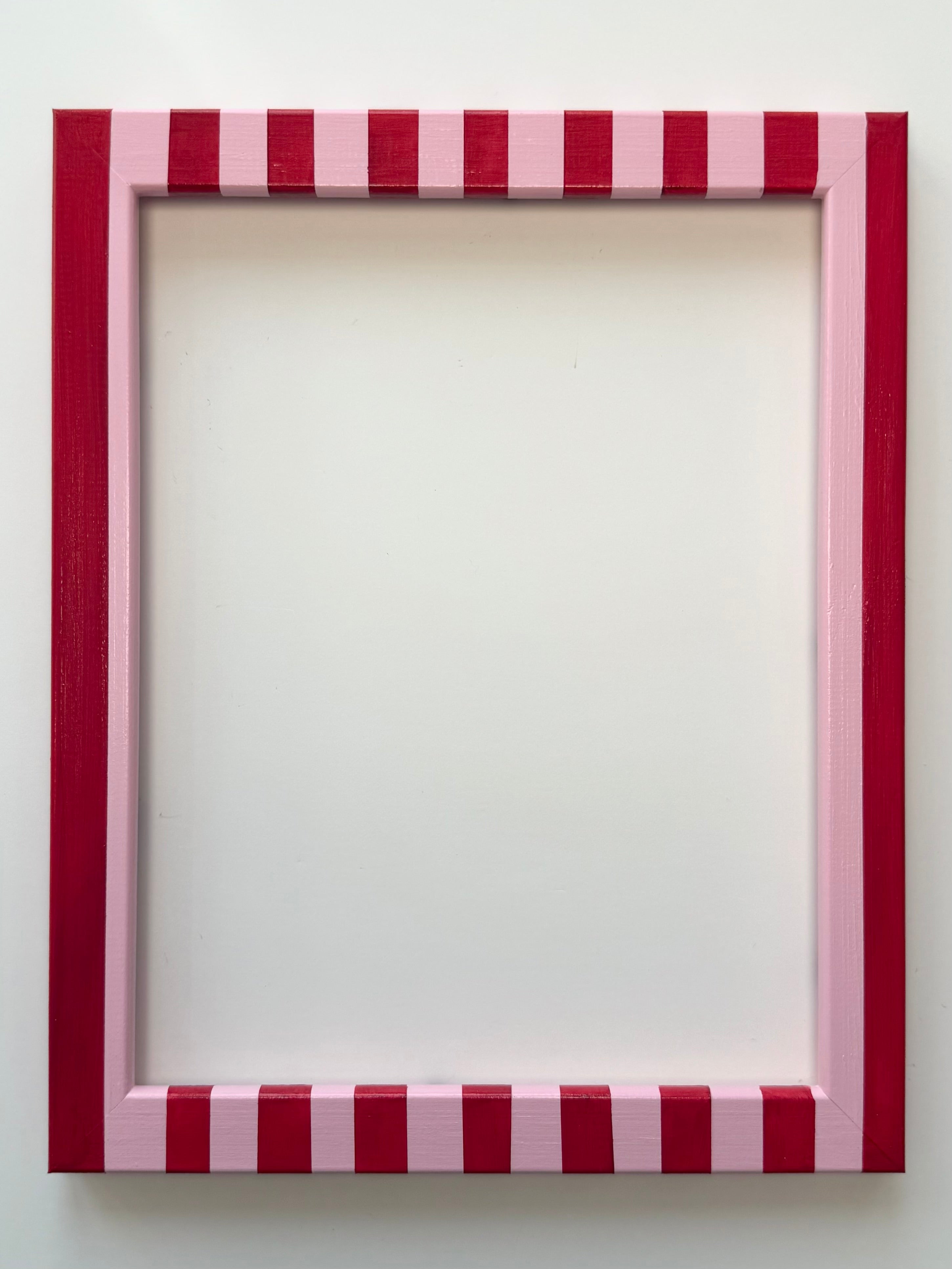 Red and Pink Stripe Frame